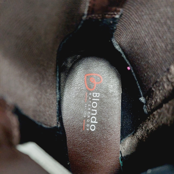 New Blondo Dahlia Suede Brown Waterproof Boot Ankle Boots i 589 - Picture 9 of 11